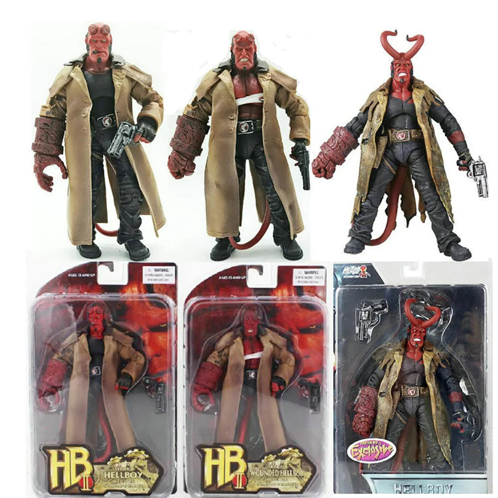 Hellboy Action Figure 3 Versions