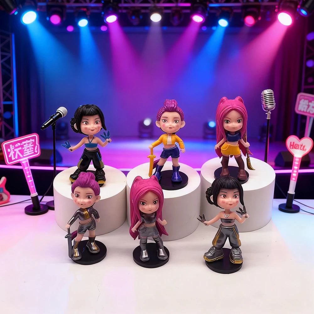 Kpop Demon Hunters Figures Series Anime 6pcs/set